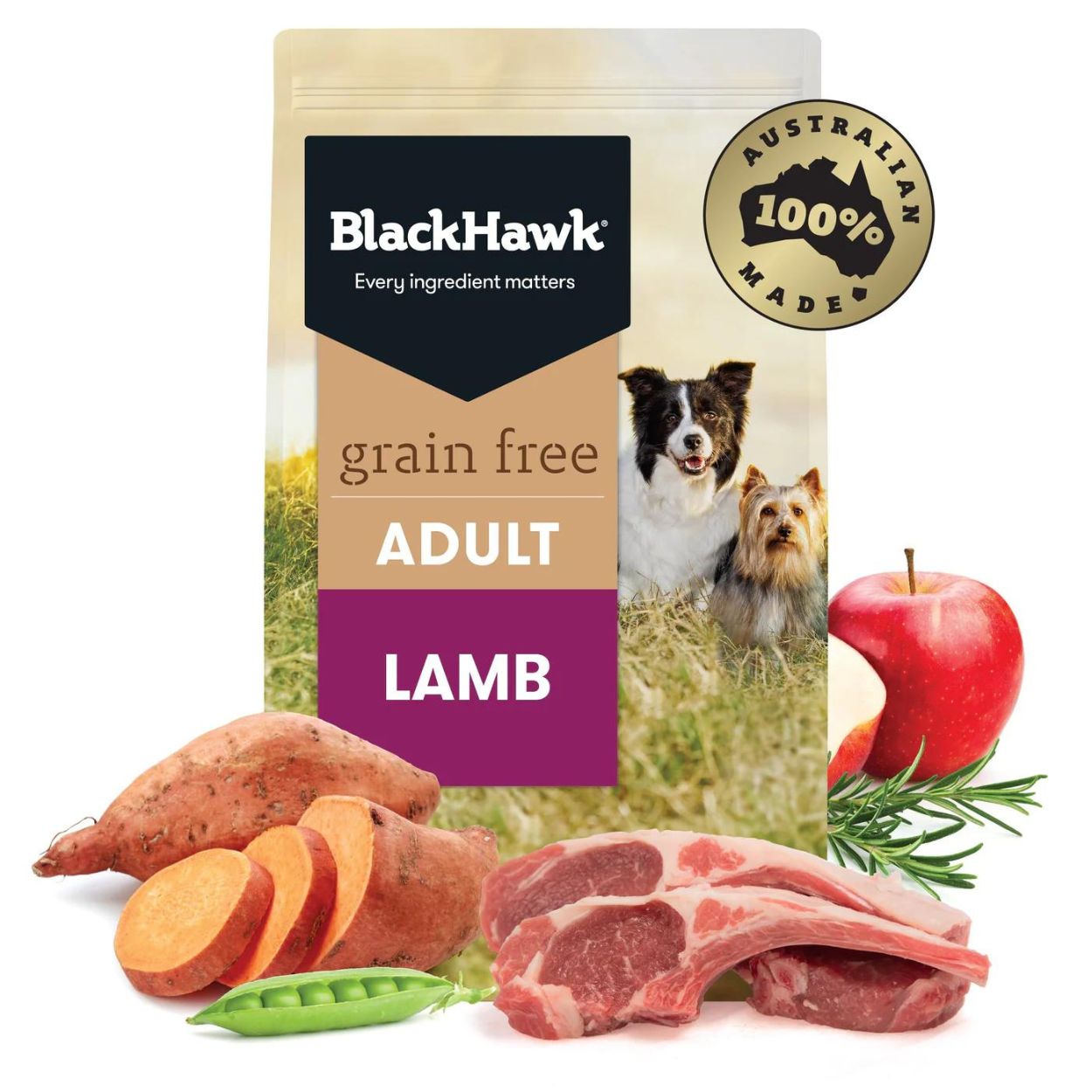 Black Hawk Grain Free Adult Dog Food Lamb Peticular