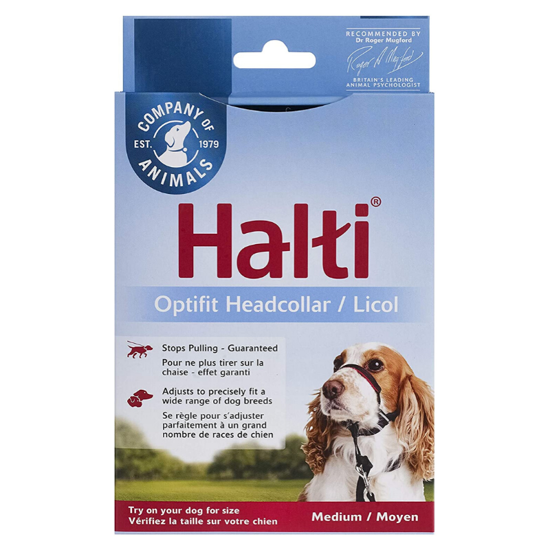 HALTI OptiFit Headcollar Dog Training Halter To Stop Pulling