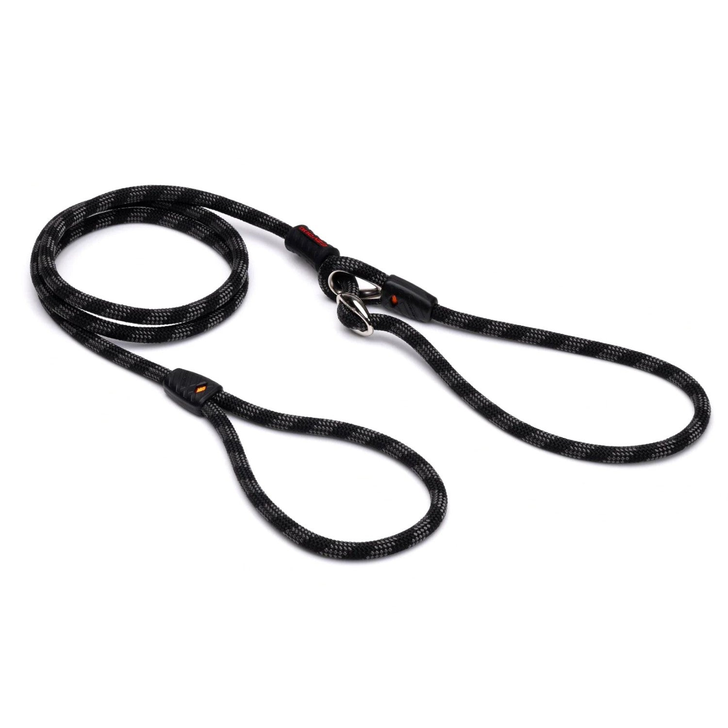 EzyDog Luca Dog Rope Leash Black Peticular