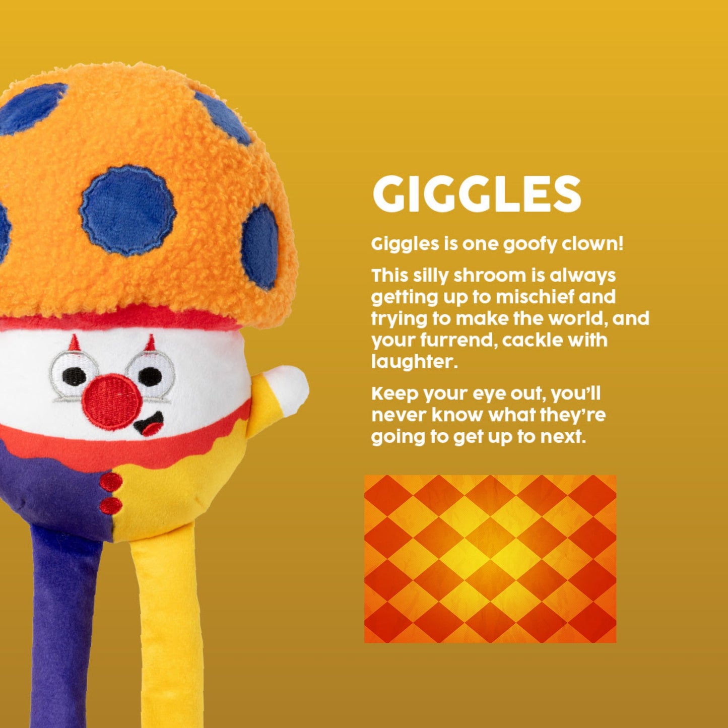 Giggles Fun-Guy Dog Toy