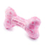 Plush Dog Toy | Pink Checker Chewy Vuiton Bone