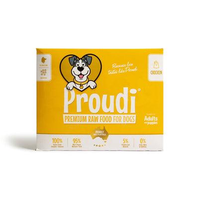 Proudi Frozen Raw Dog Food | Chicken