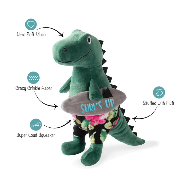 Surfer Bro Rex Dog Toy