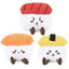 HugSmart FUZZY FRIENDZ DOG TOY FOODIE JAPAN SUSHI SET