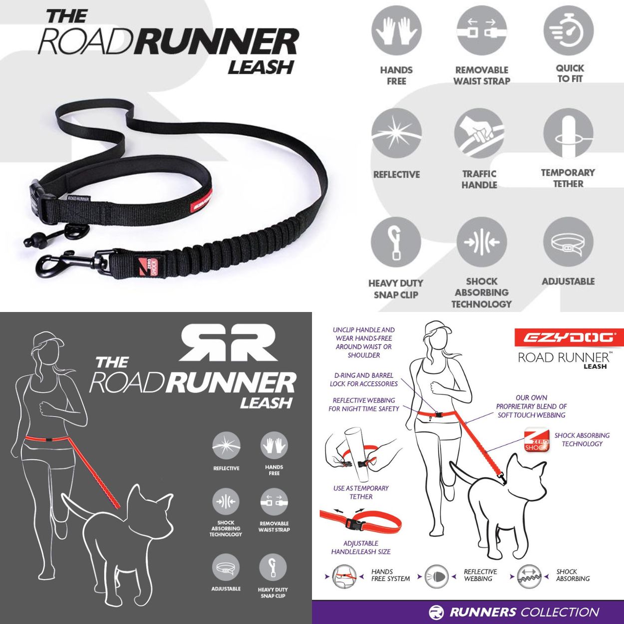 Ezydog road hot sale runner leash