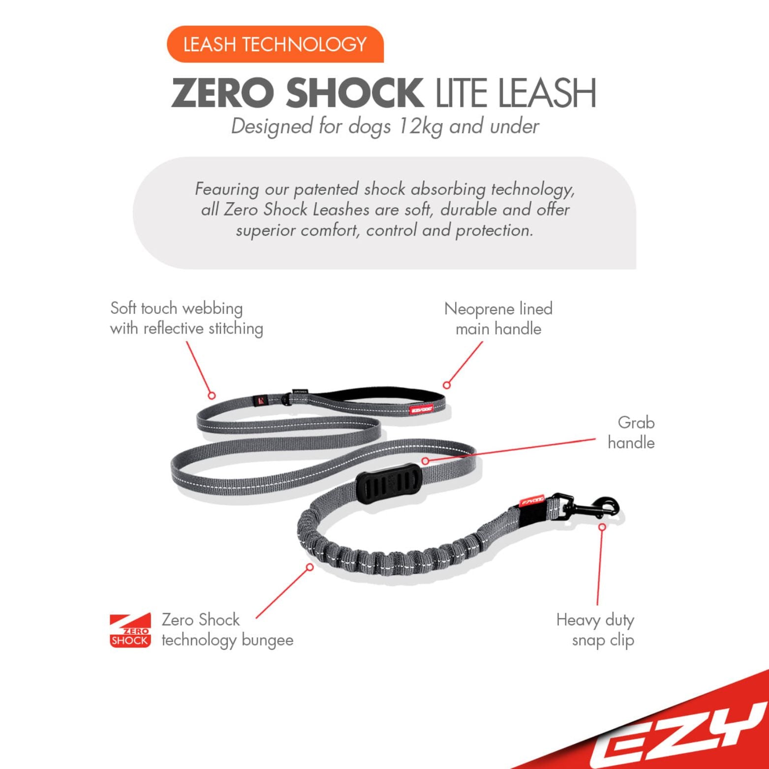 Ezydog zero hotsell shock lite